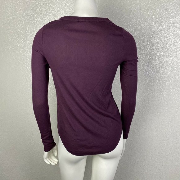 Victoria Secret Pink Women's Top Long Sleeve Ribbe - Picture 3 of 5